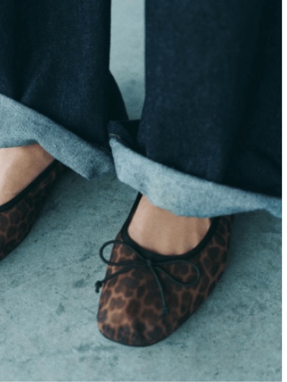 Zara Brown Leopard Print Ballet Flats